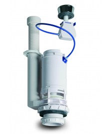 Descargador de ahorro de agua con doble pulsador para cisterna baja de inodoro - 1