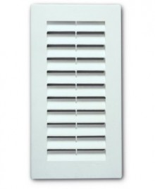 Rejilla para ventilación de plástico blanco tipo sun de 9x21 cm. - DUKTO -  Tienda online de accesorios de fontanería.