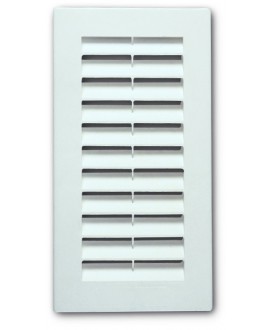 Rejilla para ventilación de plástico blanco tipo sun con mosquitero de 9x21 cm. - 8