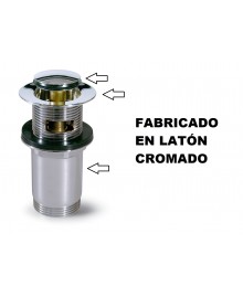 Válvula clic clac de disco pequeño con sobradero de 1 1/4" - 3