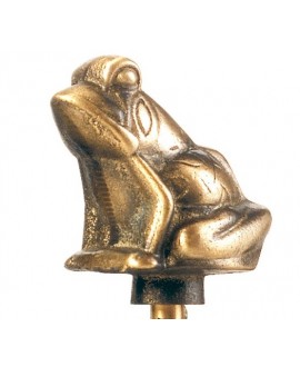 Grifo decorativo "rana" para jardín en latón bronceado de 1/2" - 4