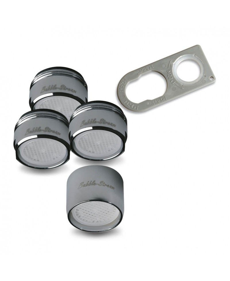 Kit 4 economizadores para grifo con llave de montaje - 1