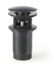 Válvula clic clac en latón negro mate de 1 1/4" - 1
