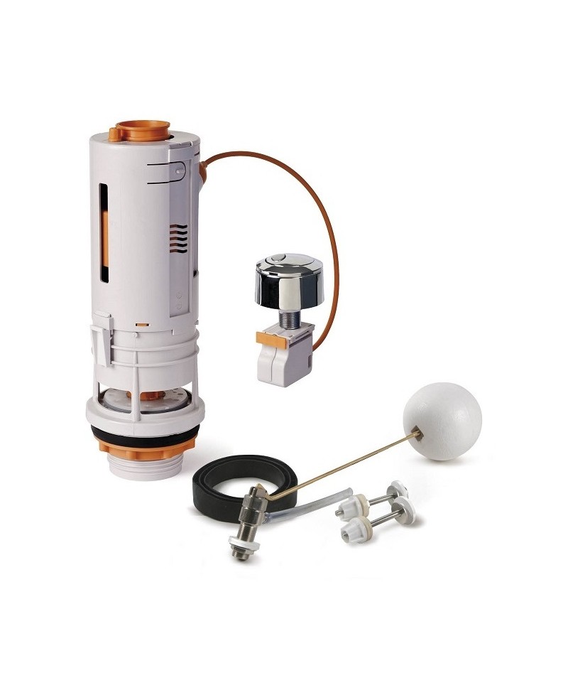 Equipo completo para inodoro con descarga de doble pulsador - 1