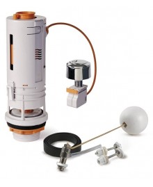 Equipo completo para inodoro con descarga de doble pulsador - 1