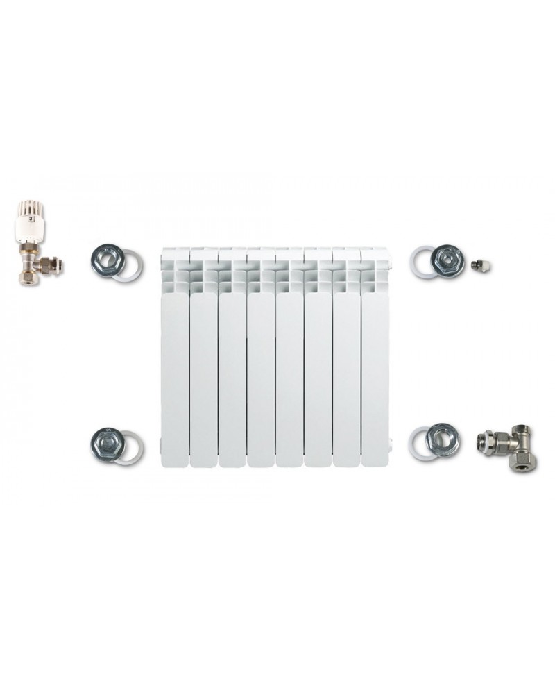 Conjunto termostático radiador para cobre de 15 mm. x 1/2" izquierda - 1