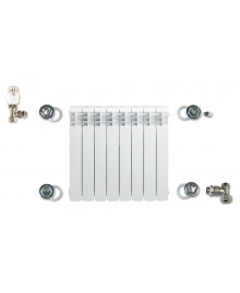 Conjunto termostático radiador para cobre de 15 mm. x 1/2" izquierda - 1