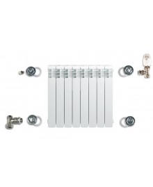 Conjunto termostático radiador para cobre de 15 mm. x 1/2" derecha - 1