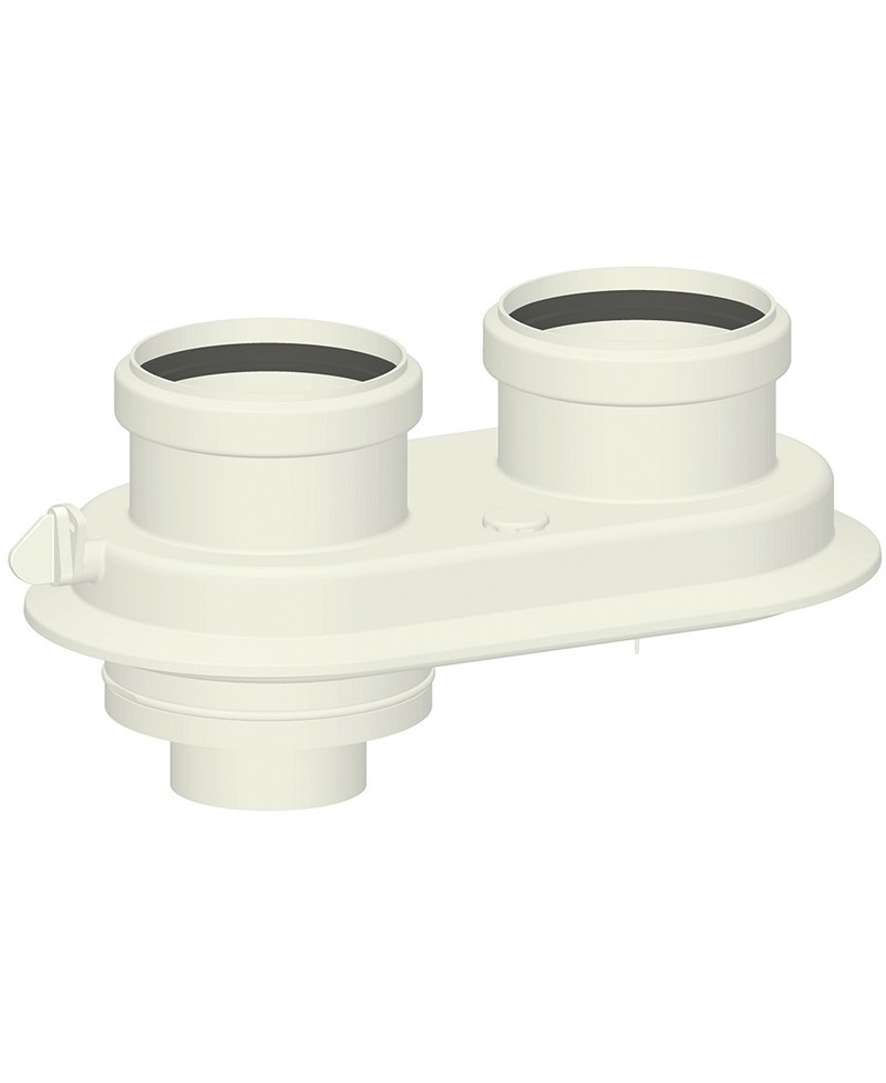 Adaptador para salida de caldera biflujo Baxi - Roca - 1