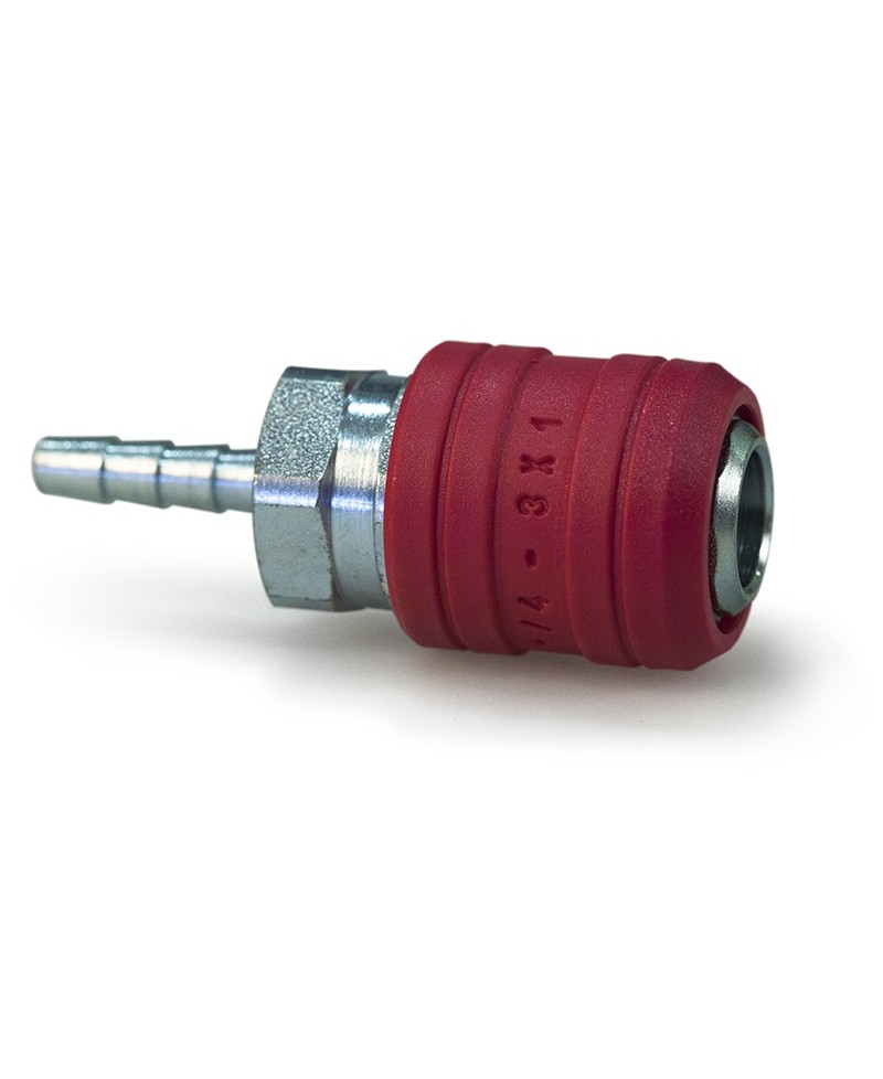 Enchufe universal 3x1 para aire comprimido con boquilla para manguera - 1