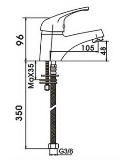 Grifo monomando "space" para lavabo - 2