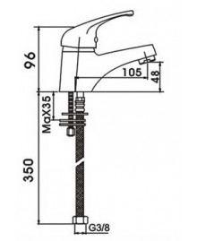 Grifo monomando "space" para lavabo - 2