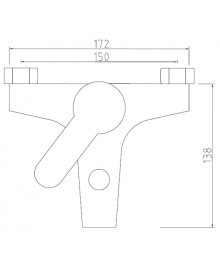 Grifo monomando "infinity" para bañera - 2