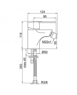 Grifo monomando "jet" para bidet - 3 Grifo monomando "jet" para bidet - 3