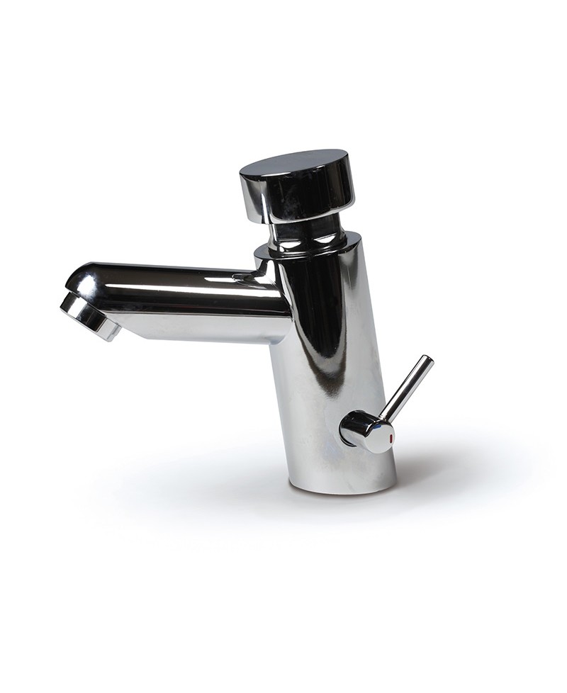 Grifo temporizado de dos aguas para lavabo - 1