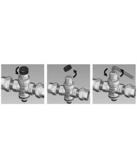 Válvula reductora de presión 25 bar M con racores - 3