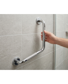 Asa de seguridad angular antideslizante en latón cromado de 43 cm. - 2