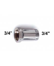 Alargadera en latón cromado de 3/4" x 40 mm. - 2