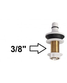 Grifo flotador silencioso y regulable para inodoro de entrada lateral o vertical de 3/8" - 3