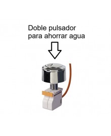 Equipo completo para inodoro con descarga de doble pulsador y flotador dual - 4