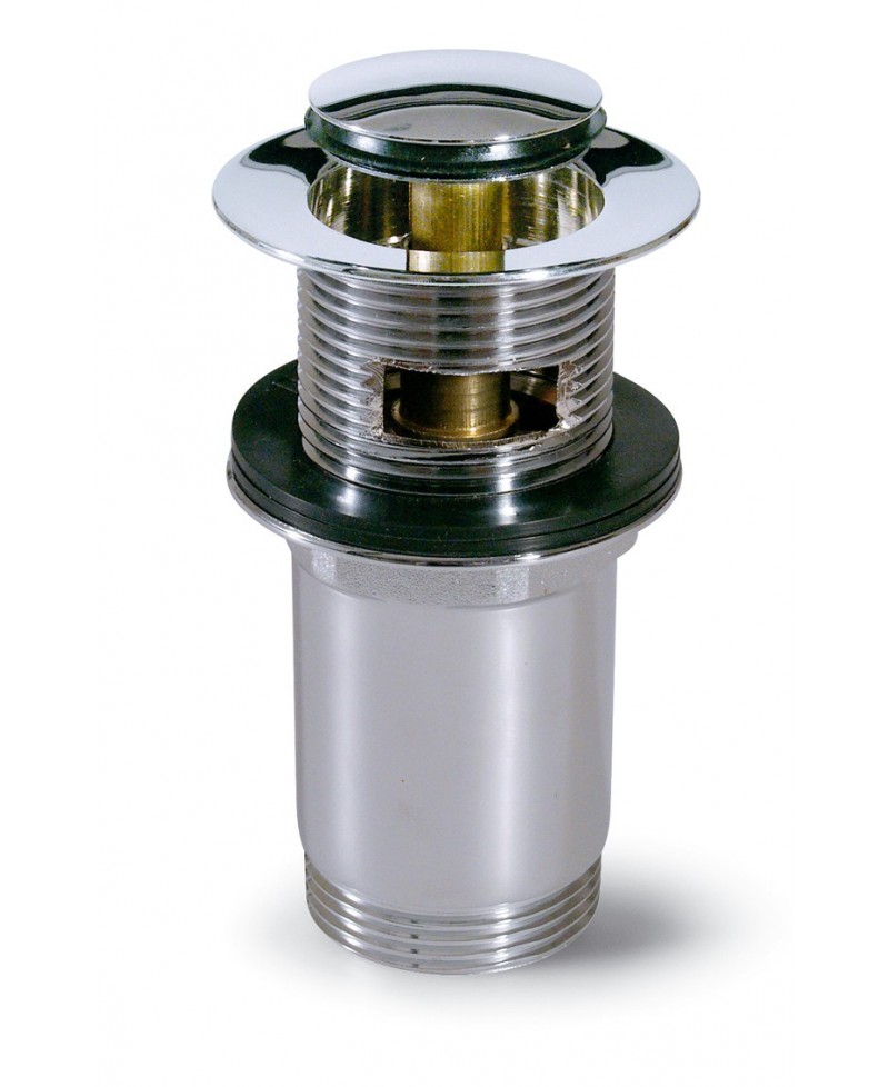 Válvula clic clac de disco pequeño con sobradero de 1 1/4" - 1