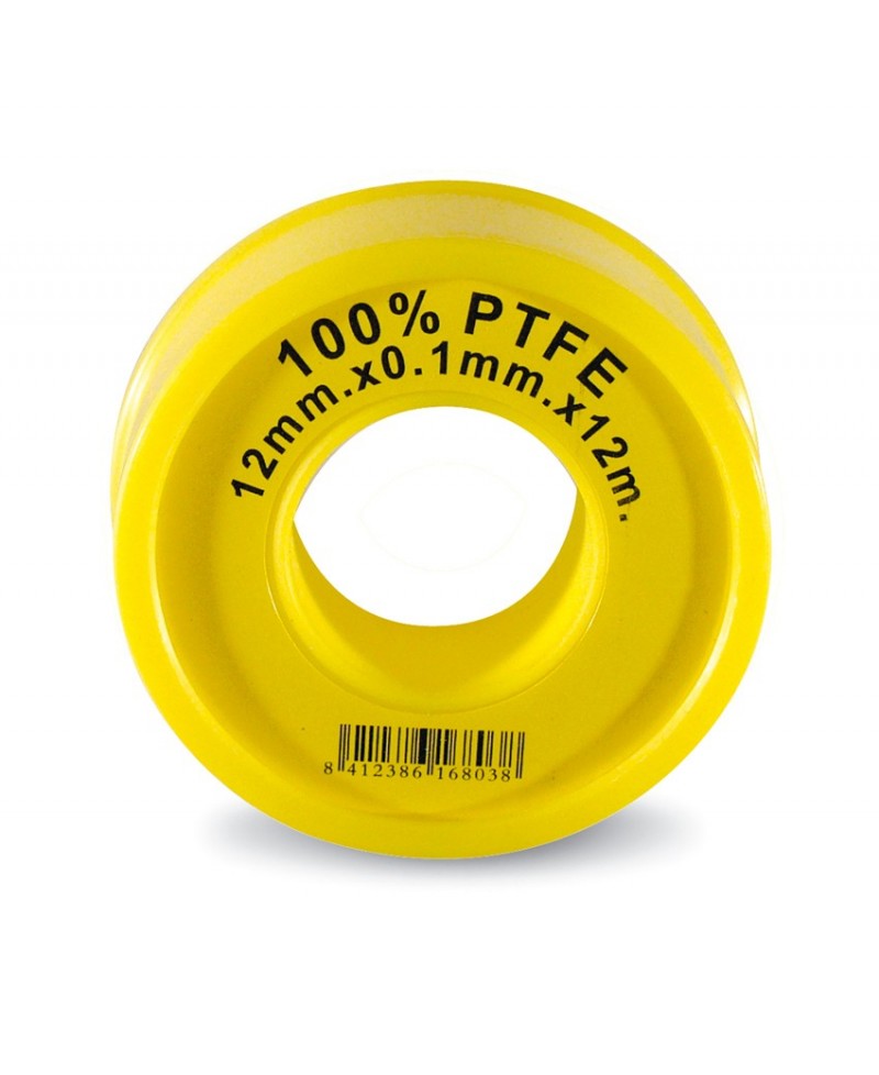 Cinta PTFE 12 mt. X 12 mm. X 0,1 mm. - DUKTO - Tienda online de accesorios  de fontanería.