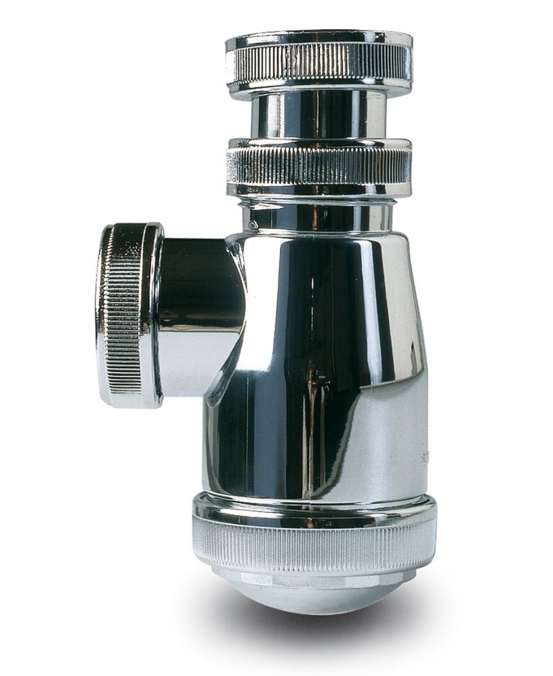 Espectador agujas del reloj Médico Sifón botella cromado 1 1/2" 40 mm. - DUKTO - Tienda online de accesorios  de fontanería.