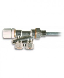 Válvula monotubo de radiador para tubo de cobre de 15 mm. x 1/2 " - 1