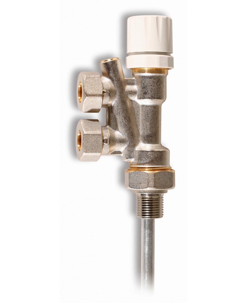 Válvula monotubo de radiador para tubo multicapa de 16 mm. x 1/2" - 1