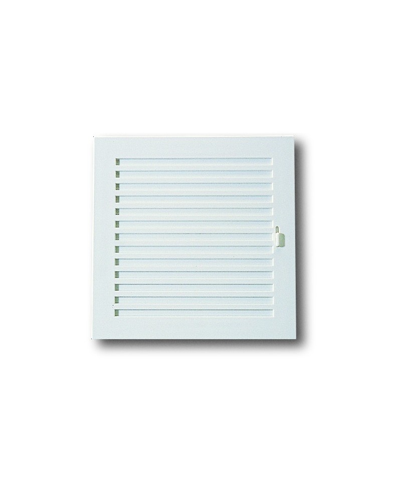 Rejilla para ventilación en plástico blanco con cierre - 1