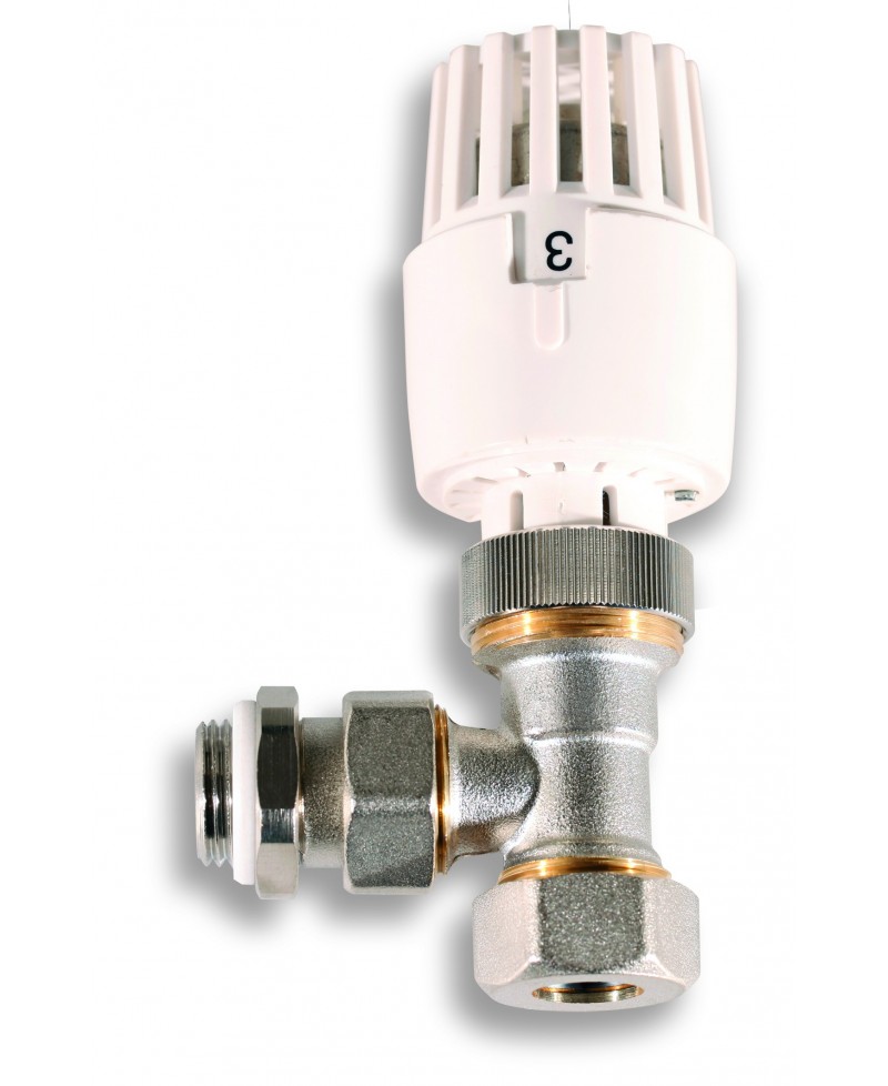 Válvula termostática de radiador para tubo de cobre - 1