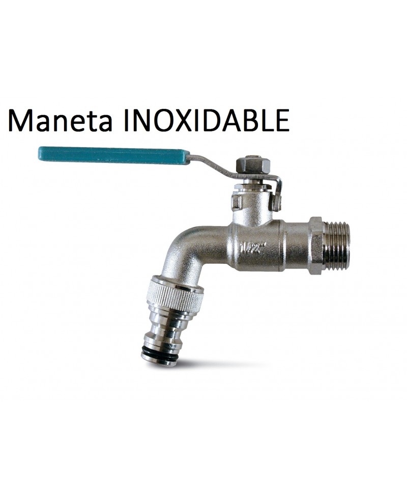 Grifo de esfera anti-hielo con maneta inox para manguera - 4 Grifo de esfera anti-hielo con maneta inox para manguera - 4