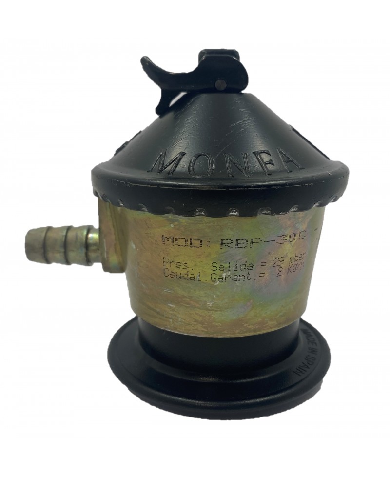 Regulador para gas butano con válvula de seguridad - DUKTO - Tienda online  de accesorios de fontanería.