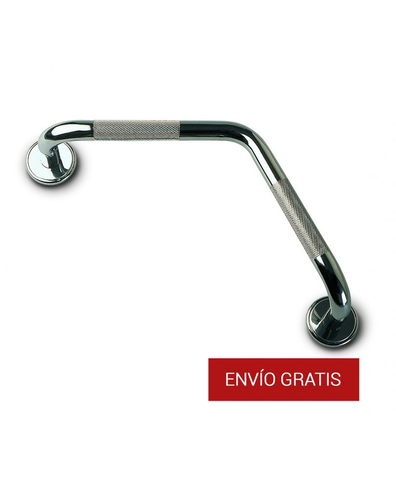 Asa de seguridad angular antideslizante en latón cromado de 43 cm. - 1