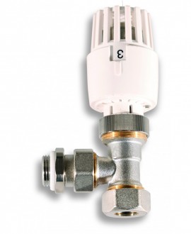Válvula termostática de radiador para tubo de cobre - 4